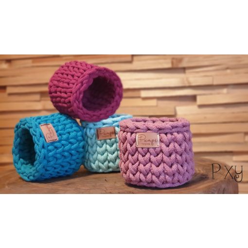 Horgolt tároló - Rusty rose