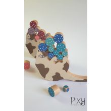 "Egyensúly" játék - cica, kék