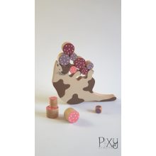 "Egyensúly" játék - cica, rózsaszín