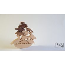 Egyensúlyozó dinoszauruszok - natúr