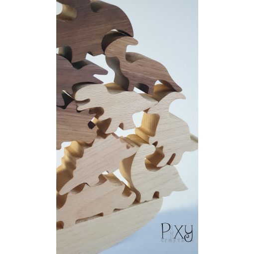 Egyensúlyozó dinoszauruszok - natúr