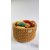 Mustársárga horgolt tároló kosár, fülekkel