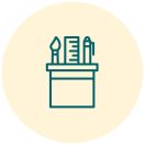 Kréta-/ceruzatartók